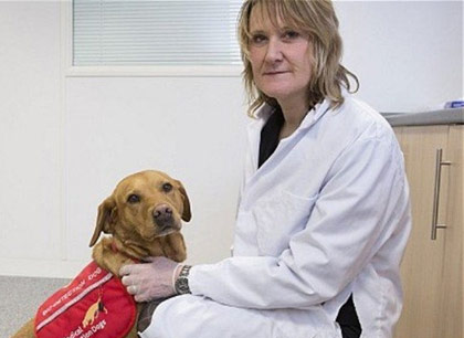 Собака обнаружила раковую опухоль у хозяйки